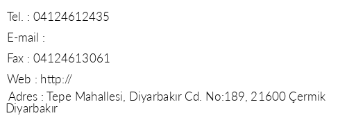 Diyarbakr ermik retmenevi telefon numaralar, faks, e-mail, posta adresi ve iletiim bilgileri